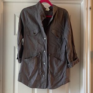 Faded Glory Women's Charcoal Lightweight Utility Jacket